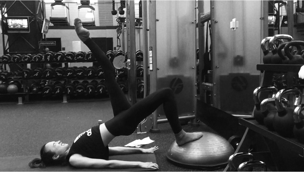 Keeping fit between classes in the gym