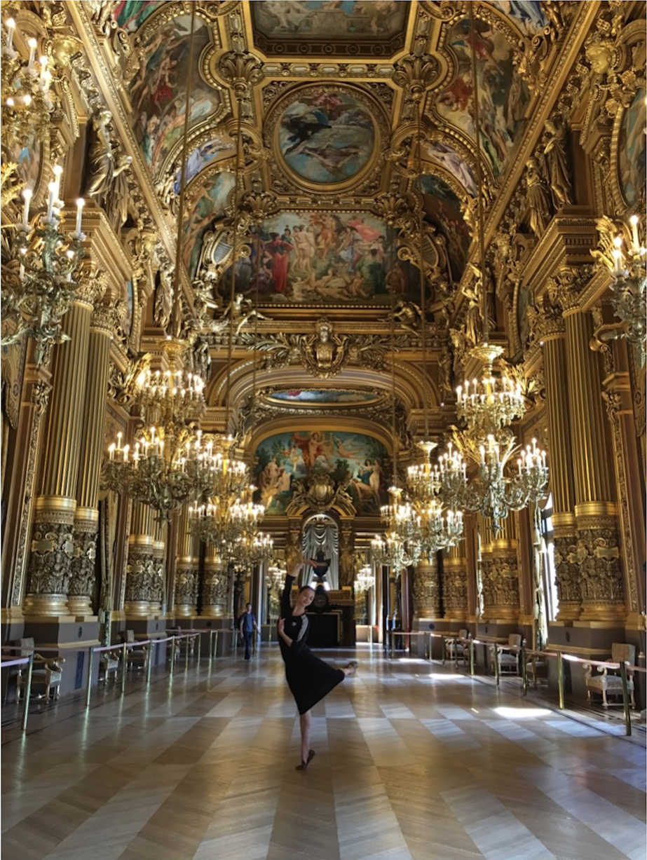 In the Garnier Opera House in Paris