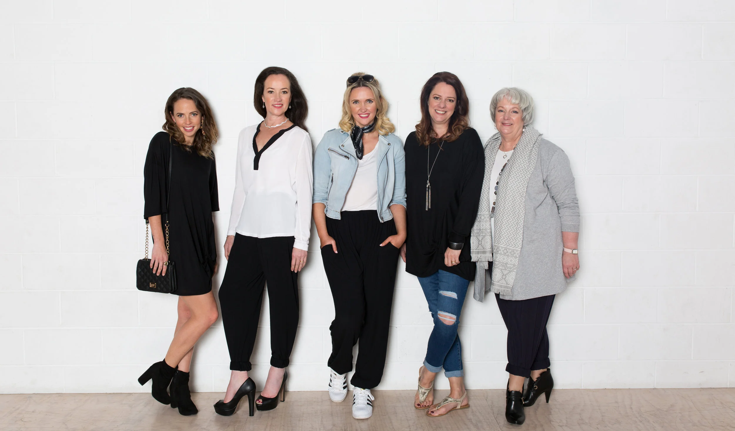 Off duty style: The classic colour palette and timeless designs of the Atelier garments makes them easily mixed with other wardrobe favourites to create five personal looks as unique as the women who wear them.
