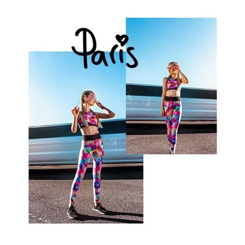 Paris wears the Serena Crop and Billie Legging