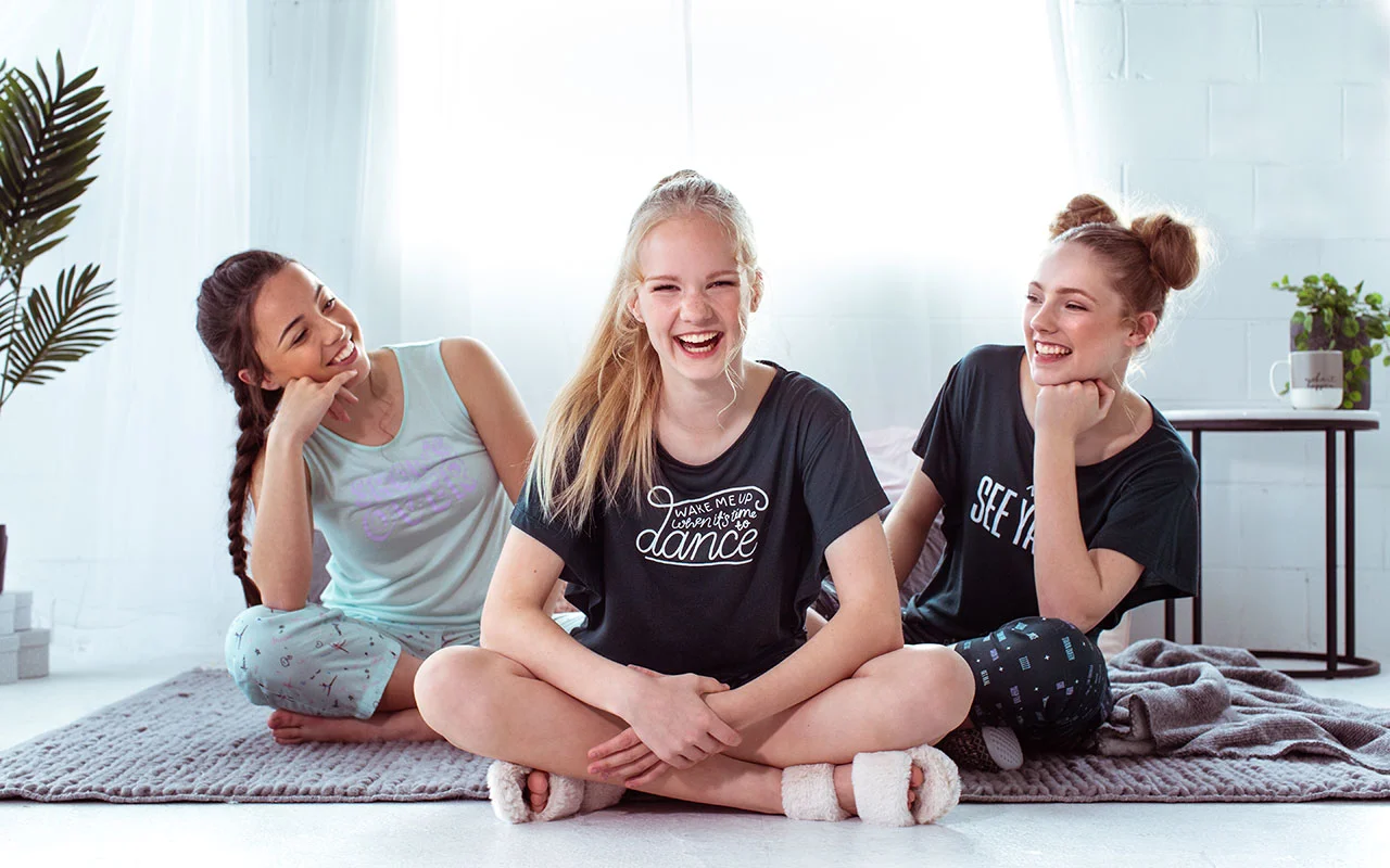 Paris, Ella and Tess wear the Stardust Collection