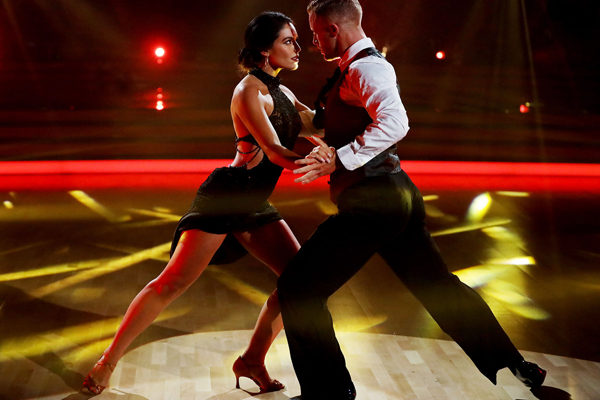 Jarryd & partner Olympia Valance in week four. Image courtesy of Channel 10.