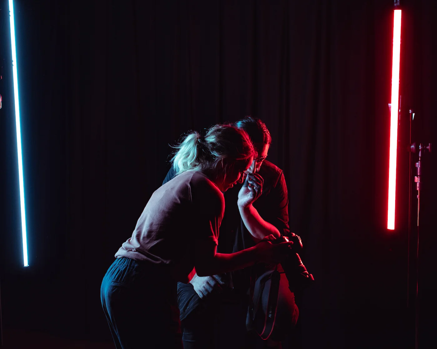 Behind the scenes at the GODDESS promo shoot. Photograph by Elly Ford. Also pictured: Jacqueline Mitchell.