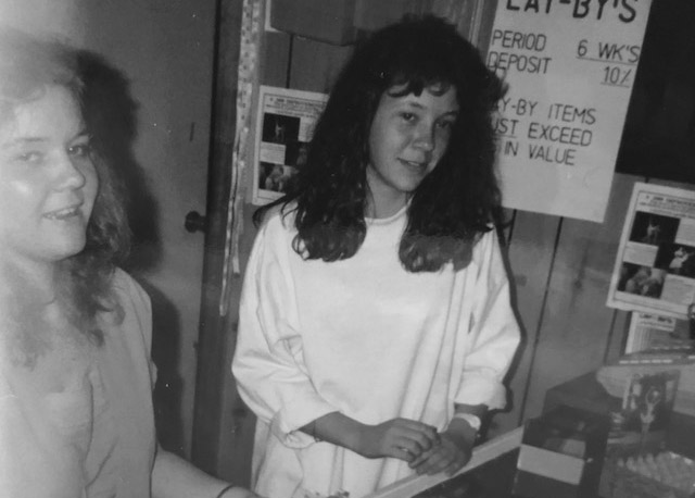 Gail and Lynda in 1989