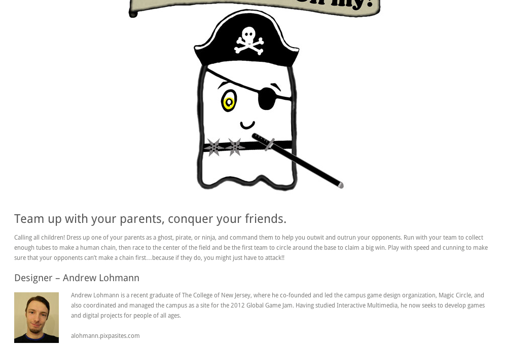 Pirates, Ghosts, Ninjas, Oh My!