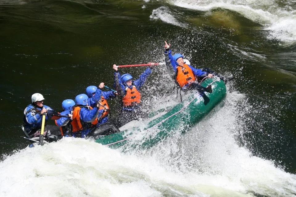 Big waves can be fun! Sometimes larger water does not necessitate higher levels of danger, as demonstrated in this photo courtesy of Bearpaw River Expeditions.