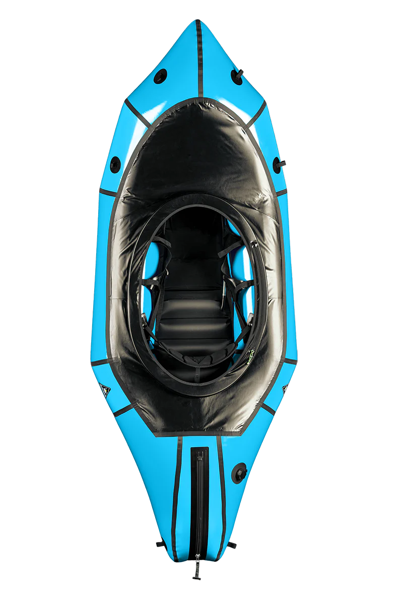 Alpacka Gnarwhal w/ Whitewater Deck w/ Cargo Fly. Color: Arctic