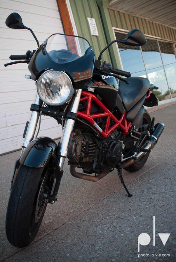 Tyler Ducati Monster DFW Texas motocycle bike jacket helmet red black vintage outdoors Sarah Whittaker Photo La Vie-6.JPG