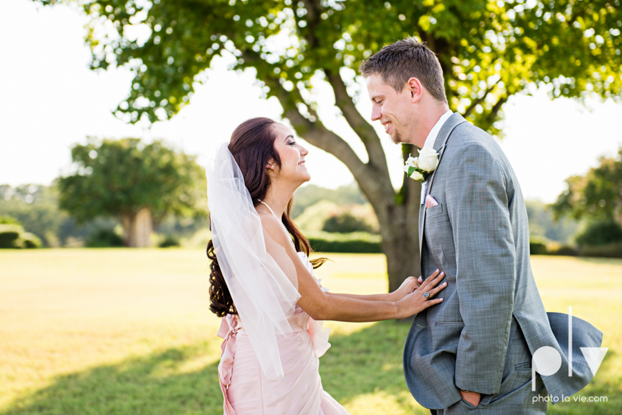 Wedding Summer Paradise Cove Texas DFW pink dress navy outside first look Sarah Whittaker Photo La Vie-18.JPG