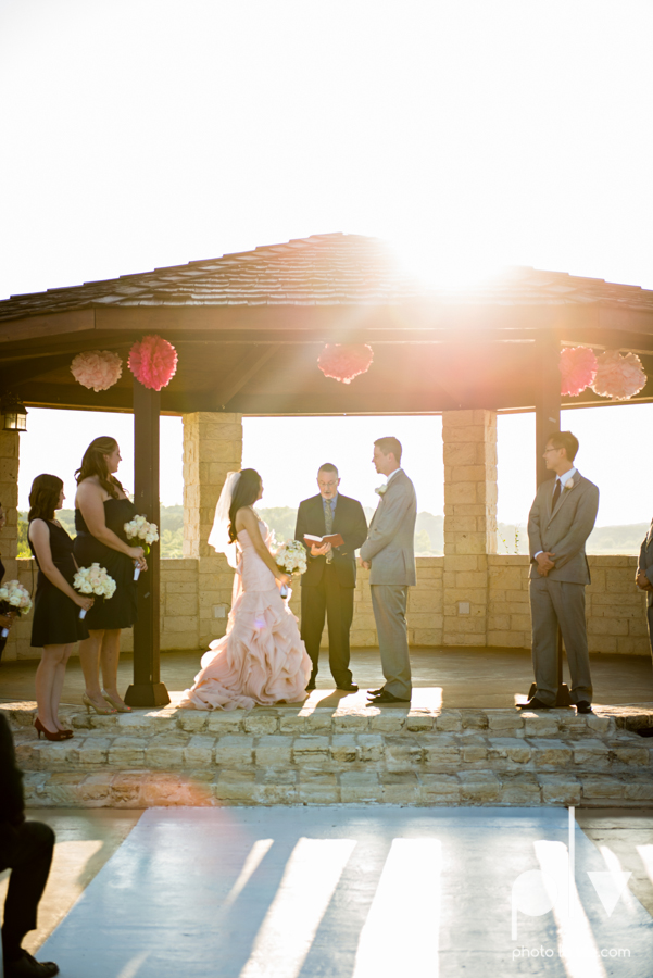 Wedding Summer Paradise Cove Texas DFW pink dress navy outside first look Sarah Whittaker Photo La Vie-30.JPG