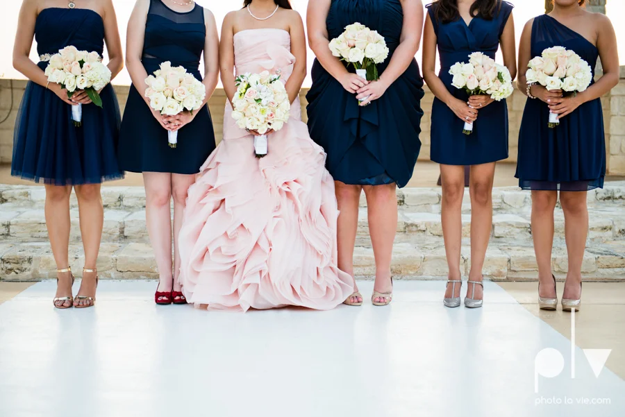 Wedding Summer Paradise Cove Texas DFW pink dress navy outside first look Sarah Whittaker Photo La Vie-39.JPG