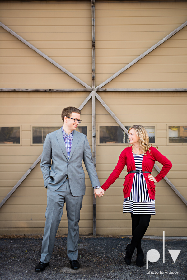 Engagement Fort Worth Texas portrait photography magnolia fall winter red couple Trinity park trees outside urban architecture Sarah Whittaker Photo La Vie-1.JPG