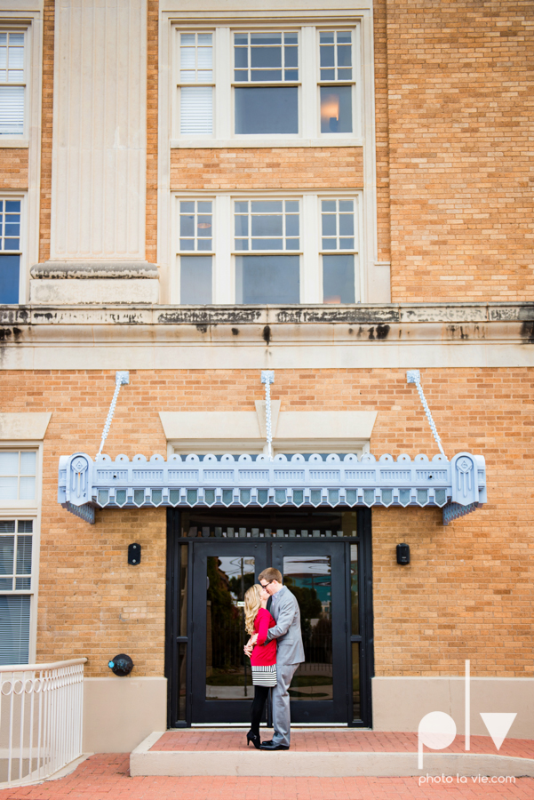 Engagement Fort Worth Texas portrait photography magnolia fall winter red couple Trinity park trees outside urban architecture Sarah Whittaker Photo La Vie-6.JPG