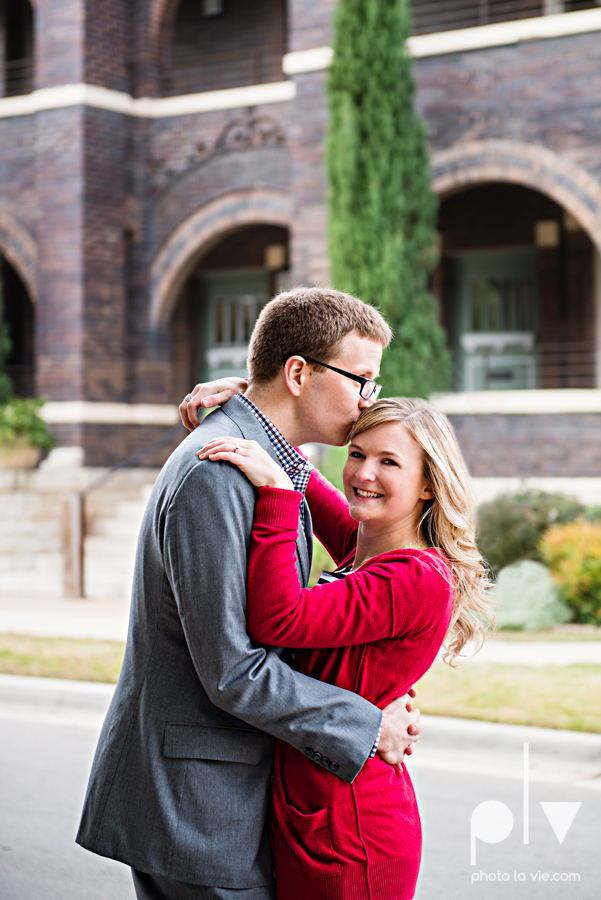 Engagement Fort Worth Texas portrait photography magnolia fall winter red couple Trinity park trees outside urban architecture Sarah Whittaker Photo La Vie-8.JPG