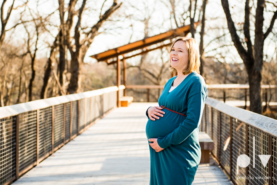 kimball Olive Park Texas DFW maternity mini session photography girl baby bump winter outdoors fall field trees sunset backlit back lighting shoes rings walk sun lens flare Sarah Whittaker Photo La Vie-1.JPG