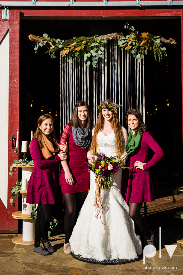 Howell Family Farms Styled Wedding session winter boho rustic floral barn architecture bride dainty dahlias creme cake bliss Lane Love  lace masculine cigar cat banner yarn spool Sarah Whittaker Photo La Vie-66.JPG
