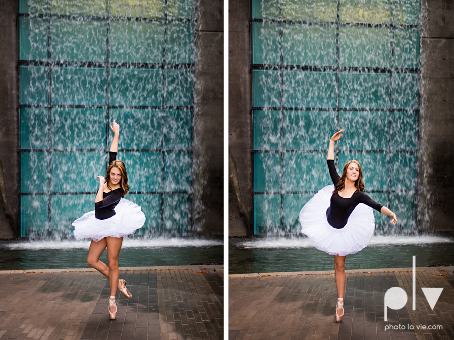 Claire Downtown Fort Worth campus sundance square ballerina ballet pointe garage urban senior dancer Sarah Whittaker Photo La Vie-25.JPG