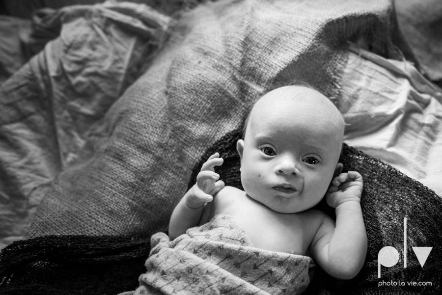 Newborn James downs syndrome baby boy sweet fox black and white classic-1.JPG