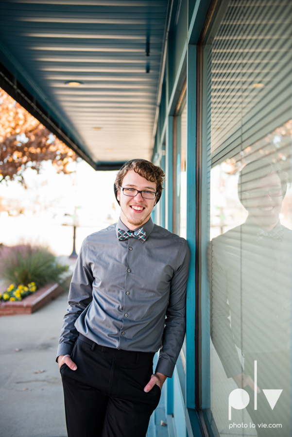 Caleb Senior Portraits Mansfield field trees evergreen winter violin downtown urban walls brick blue boy guy Sarah Whittaker Photo La Vie-13.JPG