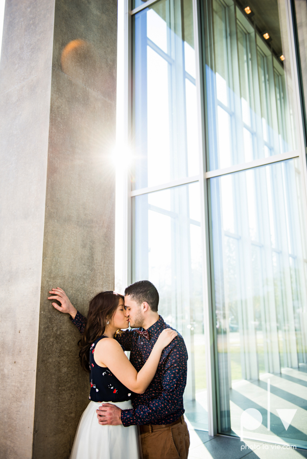 Mabel Hector engagement session Fort Worth Texas The Modern Art Museum The Kimbell kahn ando piano hot pink couple engaged ring shot texture winter architecture modern Sarah Whittaker Photo La Vie-7.JPG