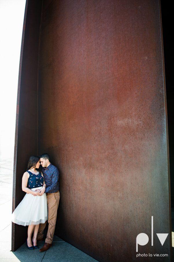 Mabel Hector engagement session Fort Worth Texas The Modern Art Museum The Kimbell kahn ando piano hot pink couple engaged ring shot texture winter architecture modern Sarah Whittaker Photo La Vie-8.JPG