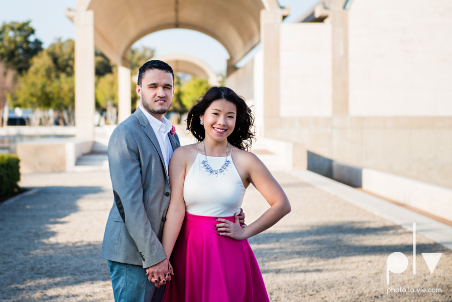 Mabel Hector engagement session Fort Worth Texas The Modern Art Museum The Kimbell kahn ando piano hot pink couple engaged ring shot texture winter architecture modern Sarah Whittaker Photo La Vie-11.JPG