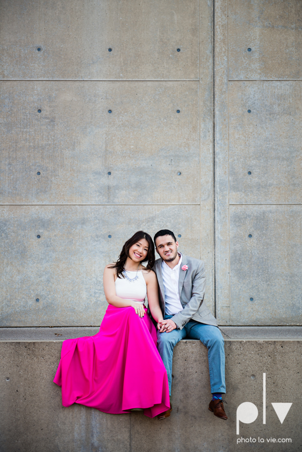 Mabel Hector engagement session Fort Worth Texas The Modern Art Museum The Kimbell kahn ando piano hot pink couple engaged ring shot texture winter architecture modern Sarah Whittaker Photo La Vie-15.JPG