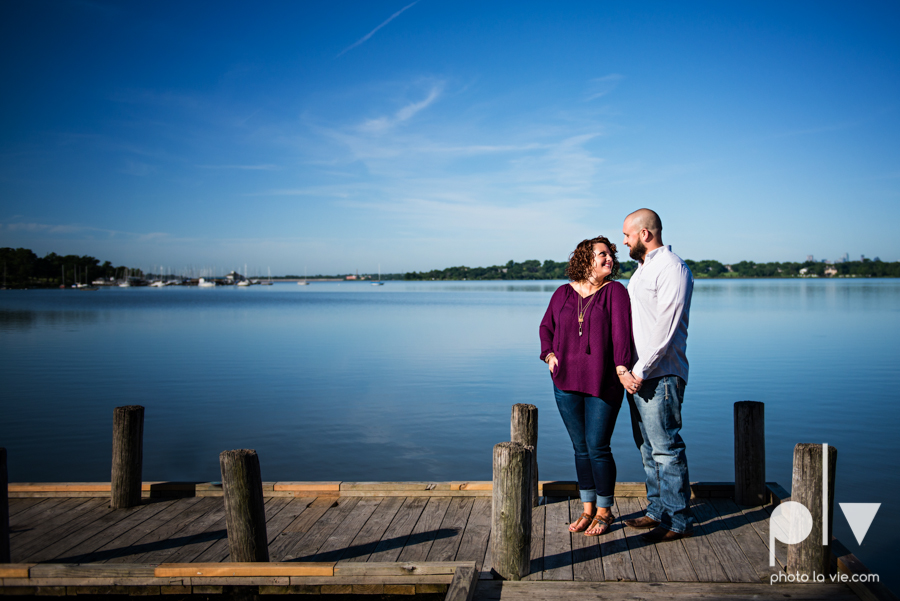 engagement session DFW couple Dallas bishiop arts district white rock lake summer outdoors suitcase docks water trees urban walls colors vines emporium pies Sarah Whittaker Photo La Vie-4.JPG