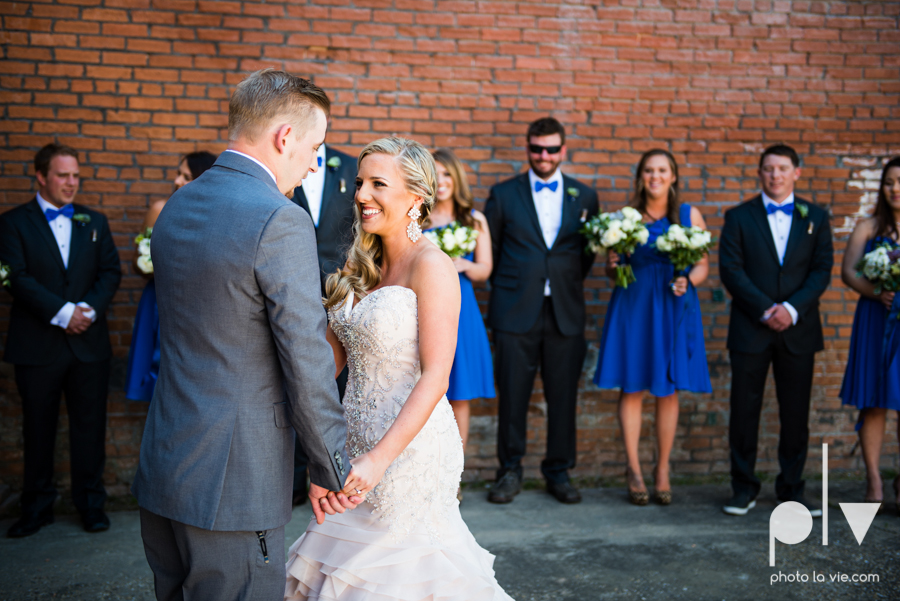 alyssa adam schroeder wedding mckinny cotton mill dfw texas outdoors summer wedding married pink dress vines walls blue lights Sarah Whittaker Photo La Vie-14.JPG