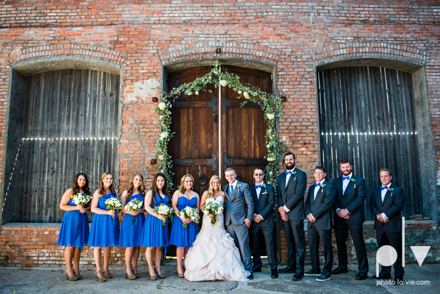 alyssa adam schroeder wedding mckinny cotton mill dfw texas outdoors summer wedding married pink dress vines walls blue lights Sarah Whittaker Photo La Vie-15.JPG