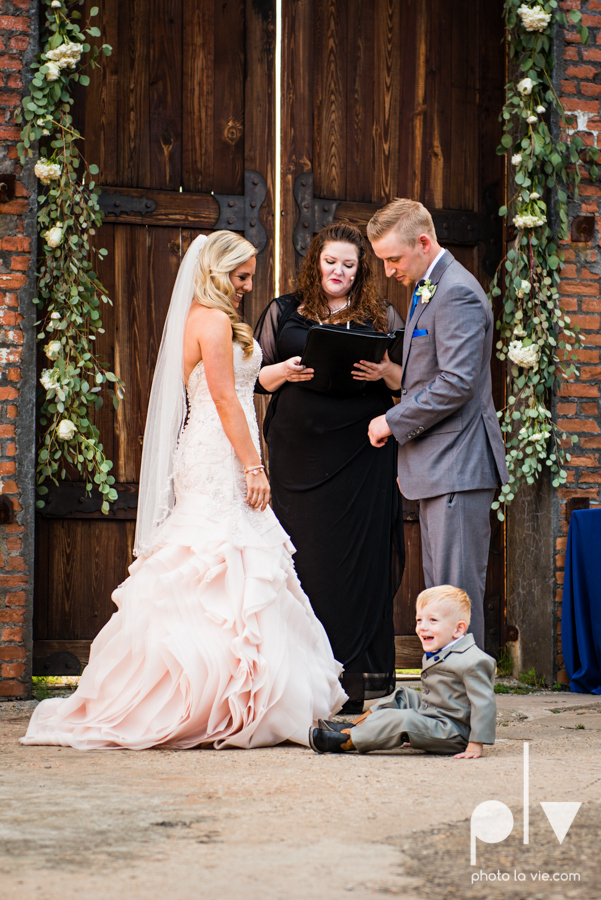 alyssa adam schroeder wedding mckinny cotton mill dfw texas outdoors summer wedding married pink dress vines walls blue lights Sarah Whittaker Photo La Vie-37.JPG