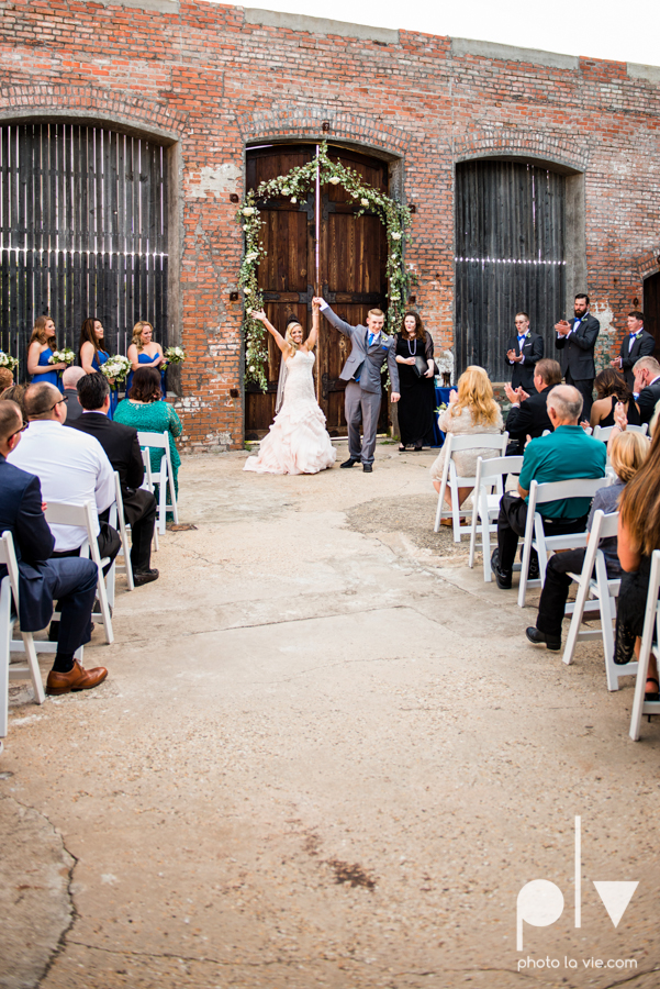 alyssa adam schroeder wedding mckinny cotton mill dfw texas outdoors summer wedding married pink dress vines walls blue lights Sarah Whittaker Photo La Vie-39.JPG