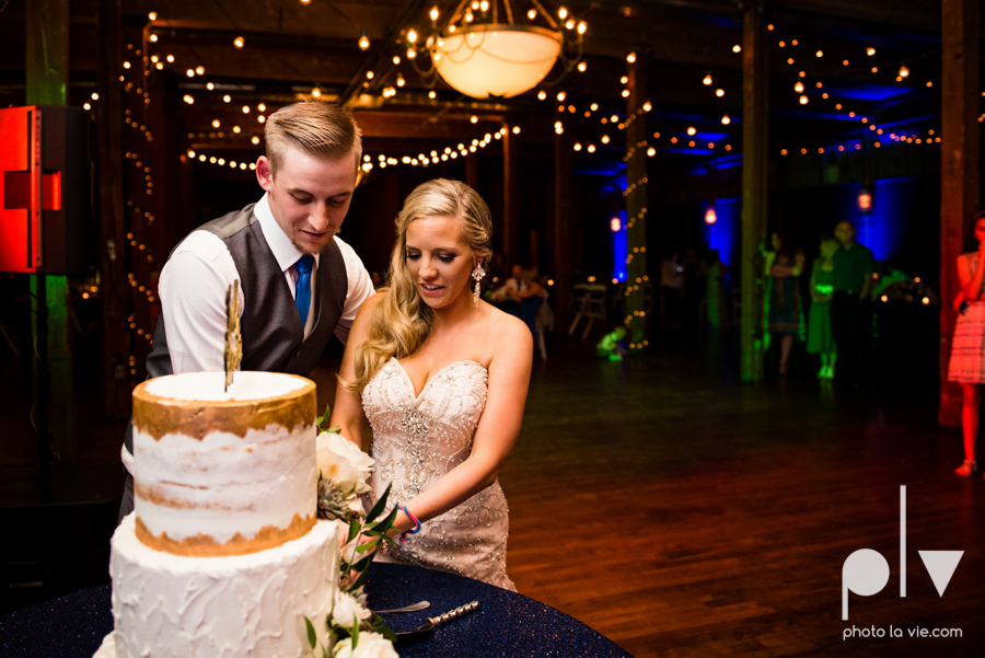 alyssa adam schroeder wedding mckinny cotton mill dfw texas outdoors summer wedding married pink dress vines walls blue lights Sarah Whittaker Photo La Vie-51.JPG