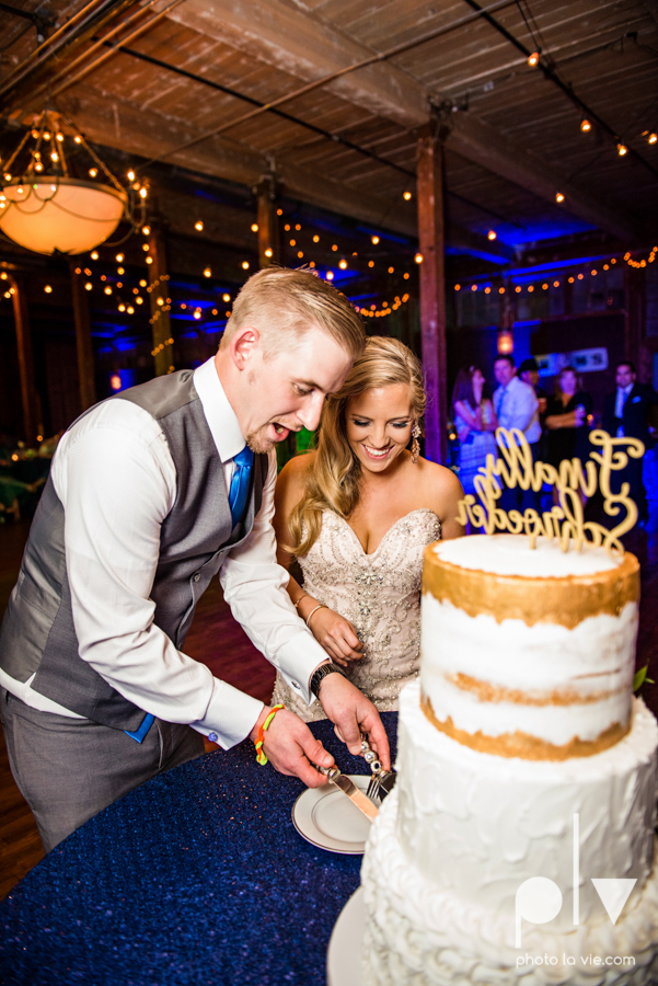 alyssa adam schroeder wedding mckinny cotton mill dfw texas outdoors summer wedding married pink dress vines walls blue lights Sarah Whittaker Photo La Vie-52.JPG