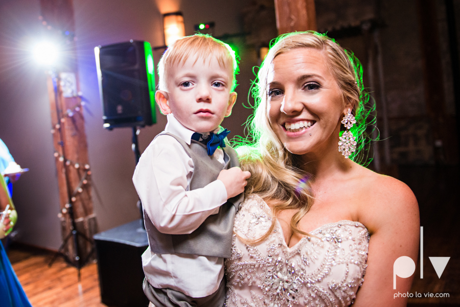 alyssa adam schroeder wedding mckinny cotton mill dfw texas outdoors summer wedding married pink dress vines walls blue lights Sarah Whittaker Photo La Vie-55.JPG