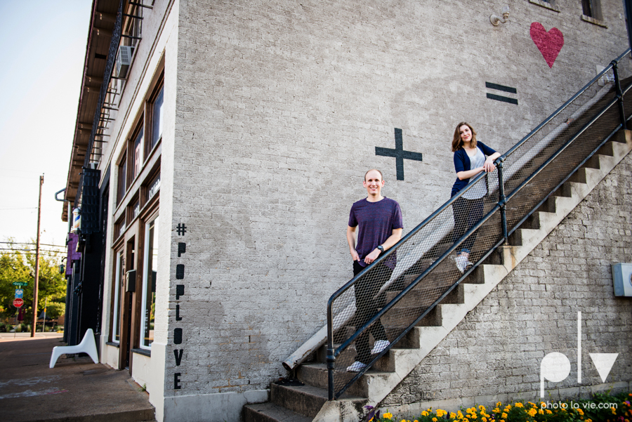 Tori Robert engagement session esession DFW Dallas Bishop Arts District Park Field tx couple guitar ring mural urban walls trees outdoors summer spring emporium pies music poplove Sarah Whittaker Photo La Vie-10.JPG