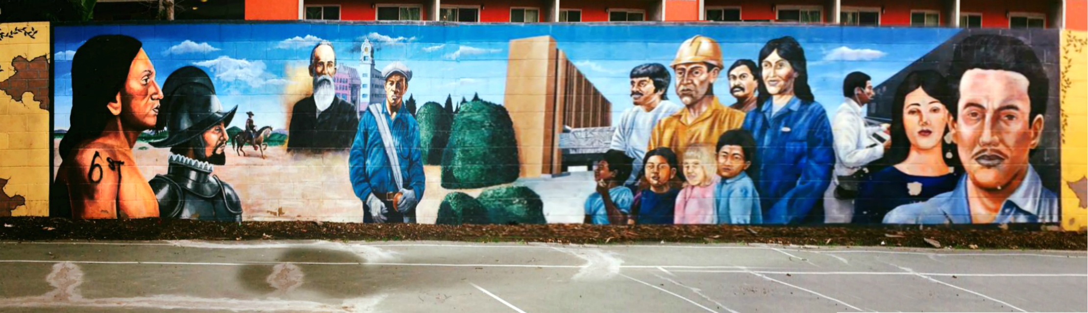A mural at Angels Community Park in Santa Ana