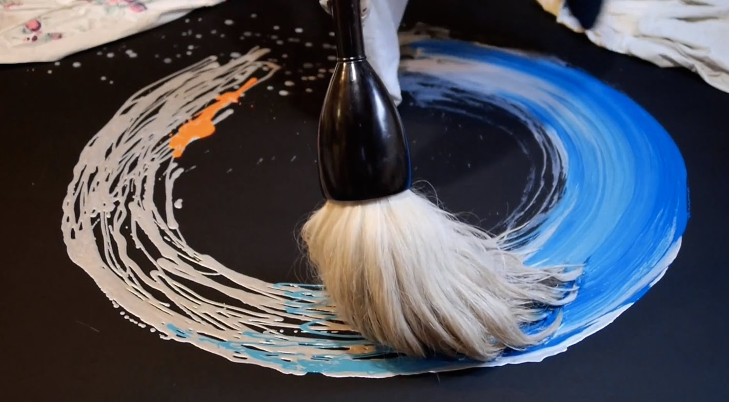Brush on paper