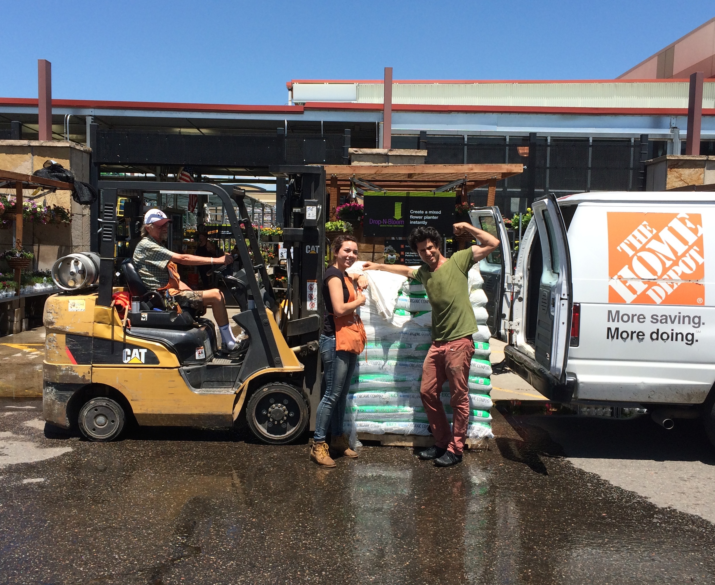 PICKING UP SUPPLIES AT THE HOME DEPOT