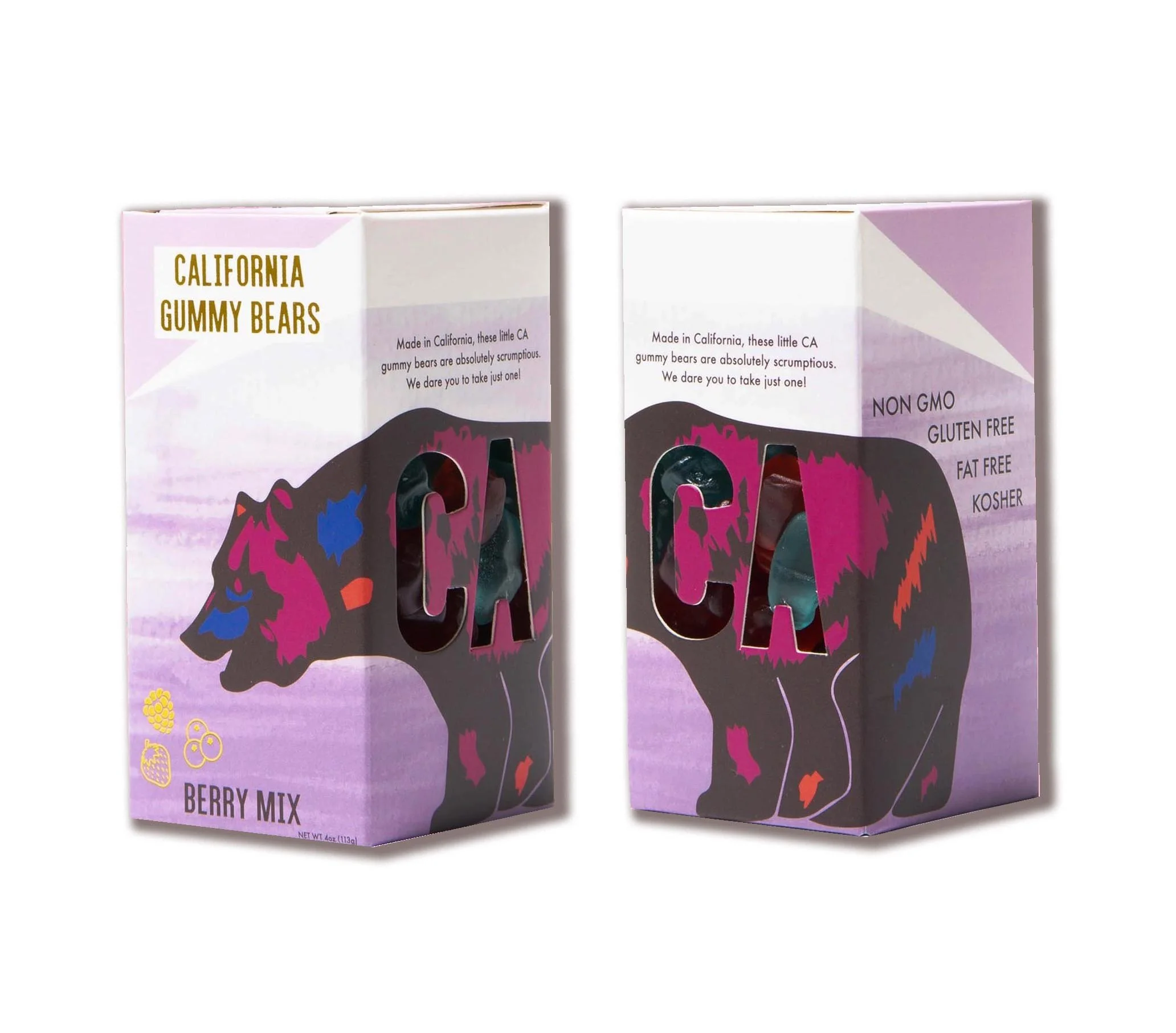 Packaging Design for California Gummy Bears