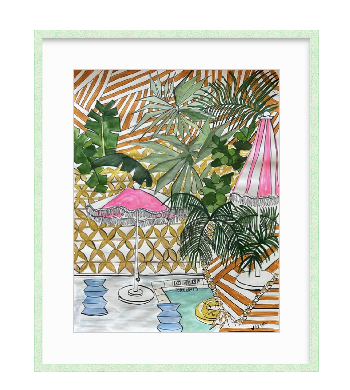 Miami Pool House Seaffoam frame .png