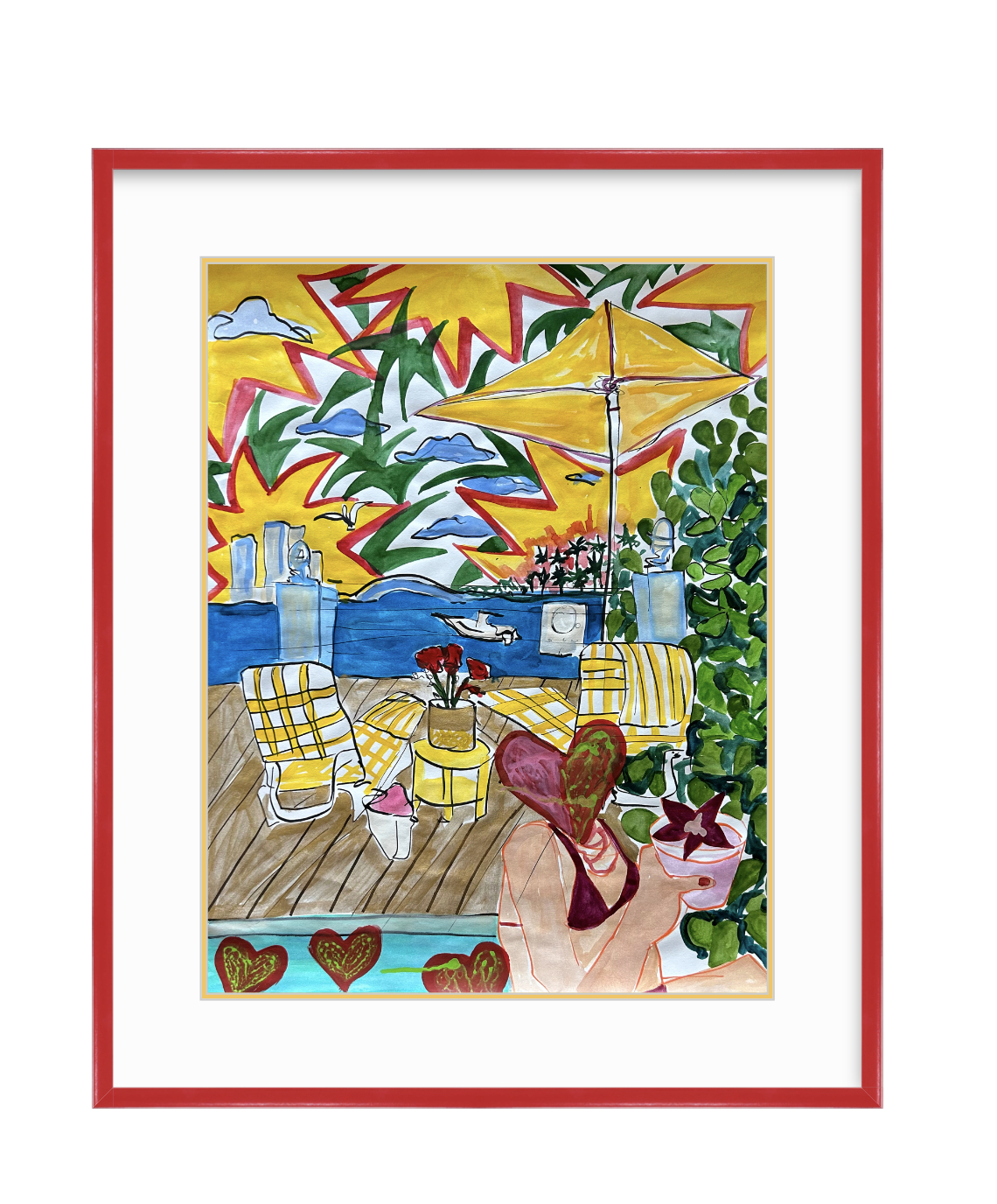 view of the bay red frame.png