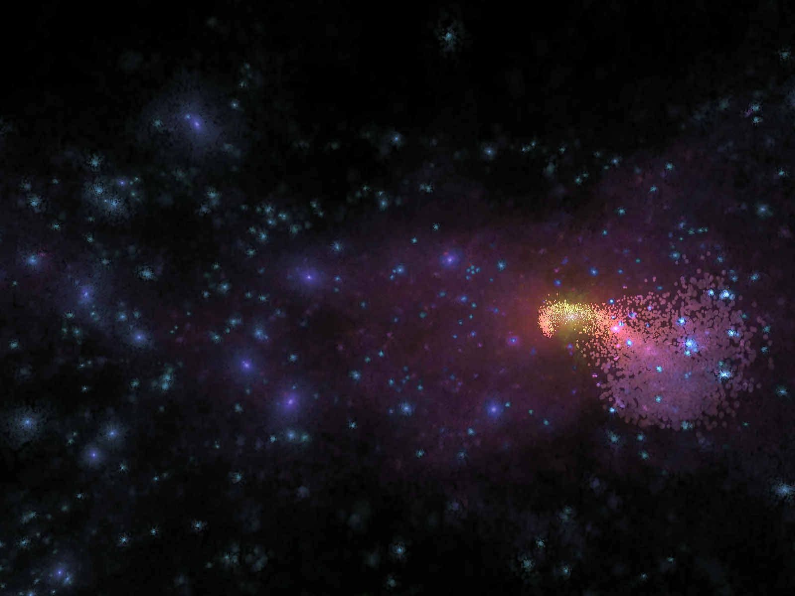 An illustration of the point selection used to find dark matter streams