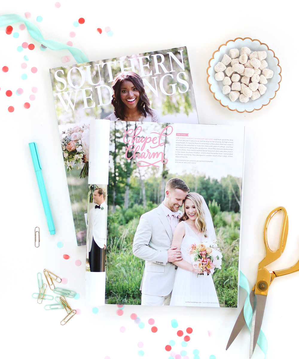 Letters Are Lovely | Southern Weddings Magazine Paper Goods and Banner Design and Lettering