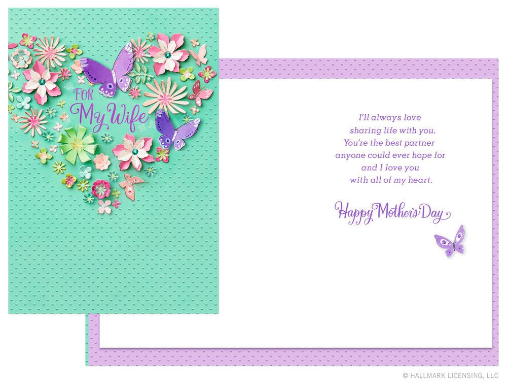 Embossed Foliage Design Mothers Day Thank You Card from Hallmark