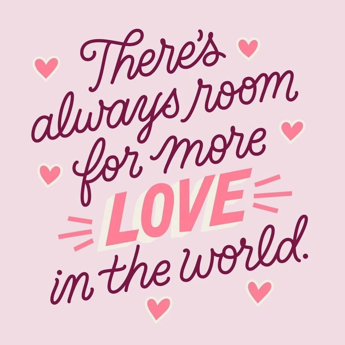 Happy Valentine&rsquo;s Day! 💗 Lettering for @hallmark