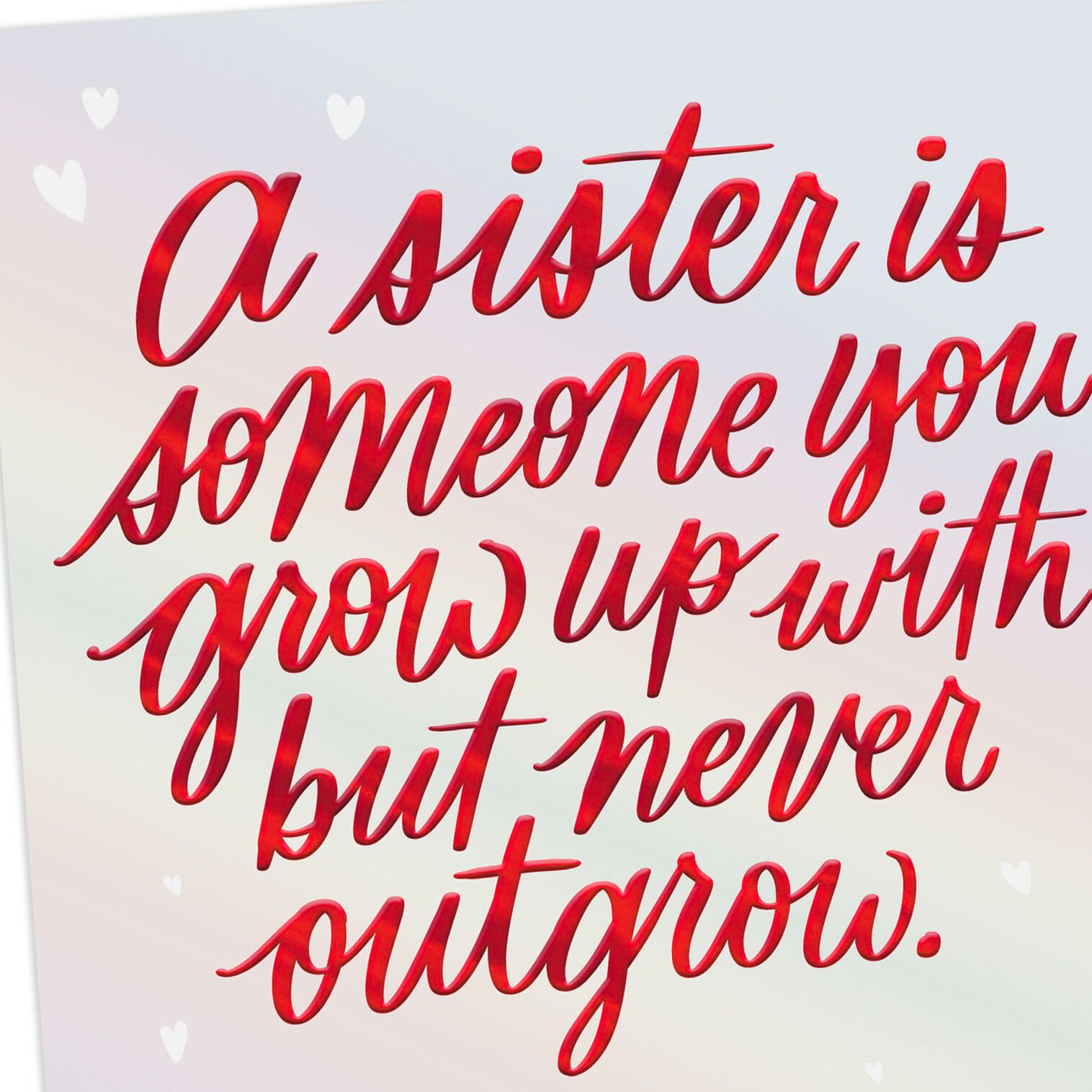 Sister Lettering for Hallmark