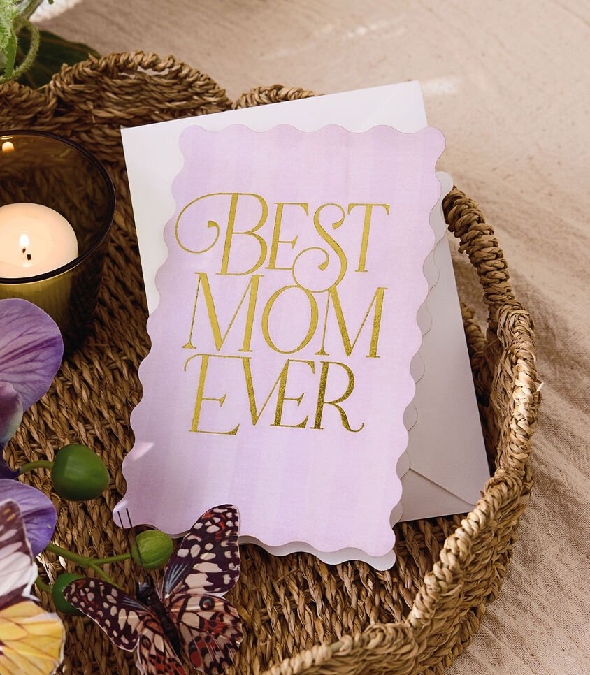 Best Mom Ever Lettering for Signature