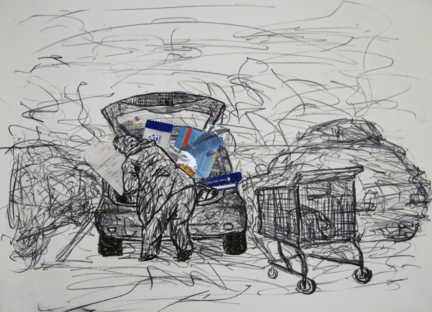 Car stuff - Lithograph with packaging materials 2013