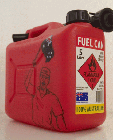Fuel - marker on Fuel Can 2008